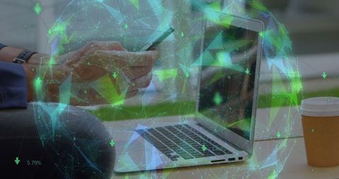Global Network Visualization with Business Technology - Download Free Stock Images Pikwizard.com