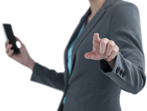 businesswoman interacting with transparent digital screen - Download Free Stock Videos Pikwizard.com