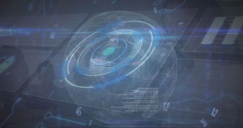Digital Screen Displaying Complex Data Processing Visuals - Download Free Stock Images Pikwizard.com