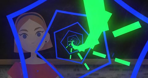 Geometric Shapes with Teacher Animation Interface