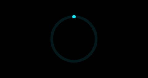 Neon Blue Circle with Scanning Effect on Black Background - Download Free Stock Images Pikwizard.com