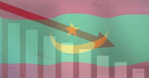 Financial Downturn Concept with Mauritania Theme