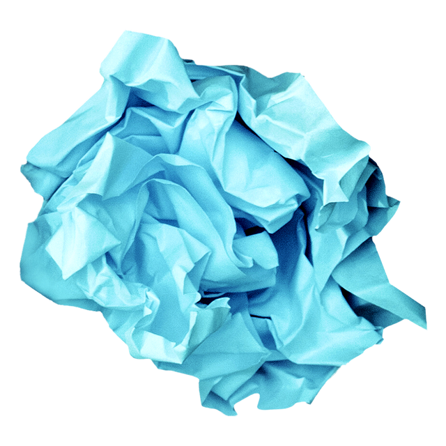 Crumpled Blue Paper Ball Transparent Background Digital Illustration - Download Free Stock Videos Pikwizard.com