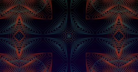 Glowing Kaleidoscope Abstract Shapes in Hypnotic Loop - Download Free Stock Images Pikwizard.com
