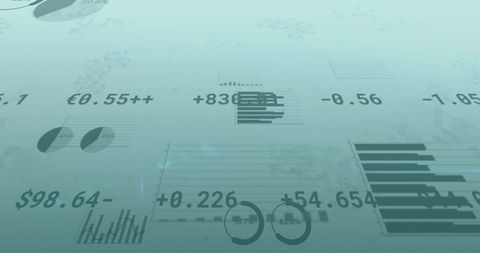 Digital Financial Data Visualization Background with Charts - Download Free Stock Images Pikwizard.com