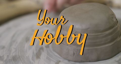 Crafting pottery handwork inspiring hobby scene