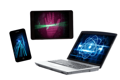 Transparent Tech Devices Illustrating Digital Connectivity Concept - Download Free Stock Videos Pikwizard.com