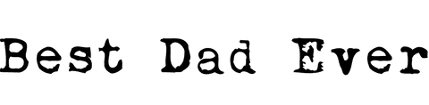Best dad ever text on transparent background