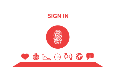 Transparent Sign In Button with Biometric Icons Vector - Download Free Stock Videos Pikwizard.com