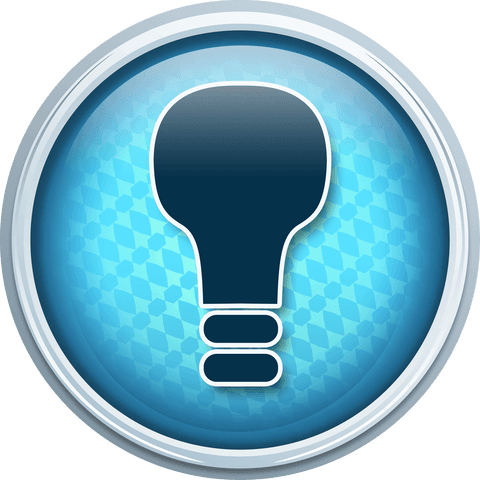 Transparent Lightbulb Icon with Blue Hexagonal Background - Download Free Stock Videos Pikwizard.com