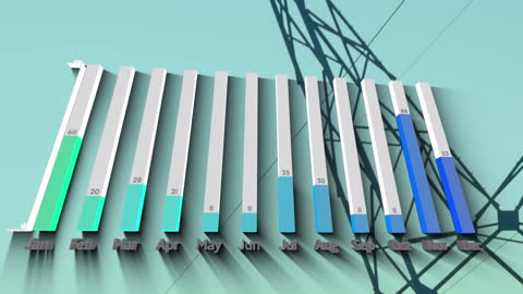 Energy Consumption Data Illustrated with Bar Chart Animation