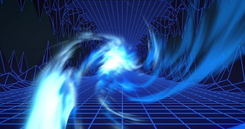 Futuristic Blue Cyber Tunnel with Metaverse Vibes - Download Free Stock Images Pikwizard.com