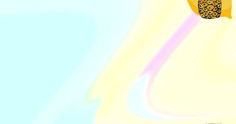 Creative pineapple icon with vibrant abstract background