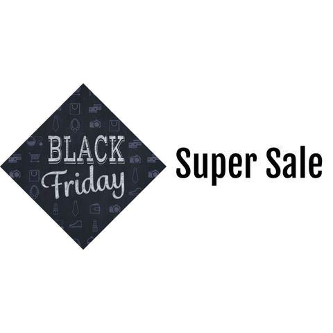 Black Friday Super Sale Chalkboard Style Poster