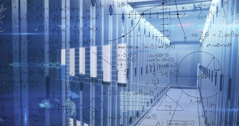 Innovative Digital Data Processing in Advanced Server Room - Download Free Stock Images Pikwizard.com