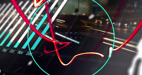 Futuristic Data Scanning Interface with Dynamic Graphics