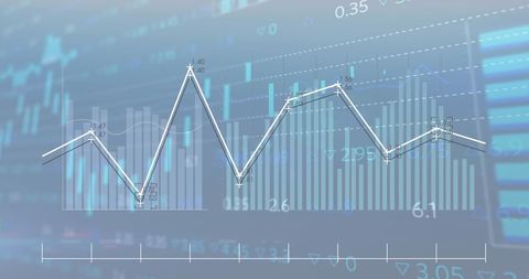 Animated Financial Chart Depicting Stock Market Trends - Download Free Stock Images Pikwizard.com