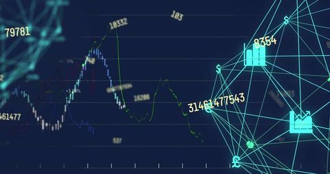 Digital Financial Data Analysis with Futuristic Graphs - Download Free Stock Images Pikwizard.com