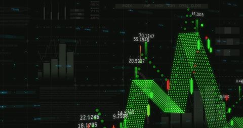 Digital Financial Data Visualization with Graphs and Charts - Download Free Stock Images Pikwizard.com