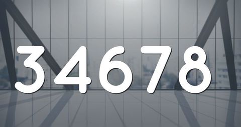 Modern Office Space with Large Number Overlay for Digital Representation - Download Free Stock Images Pikwizard.com