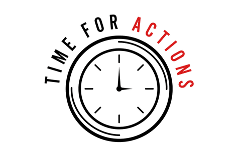 time for actions text on 3d clock illustration on transparent background - Download Free Stock Videos Pikwizard.com