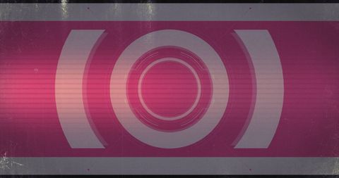 Abstract digital light trails on pink glitch background