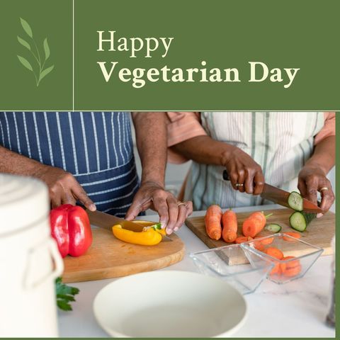 African American Couple Celebrating Vegetarian Day in Kitchen - Download Free Stock Templates Pikwizard.com