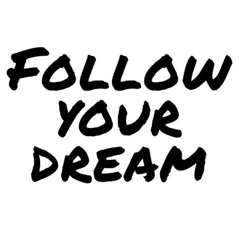 black motivational text 'follow your dreams' on transparent background - Download Free Stock Videos Pikwizard.com
