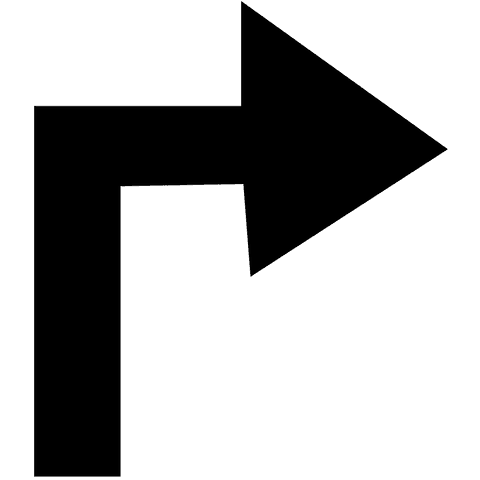 Large Black Right-Turning Arrow on Transparent Background - Download Free Stock Videos Pikwizard.com