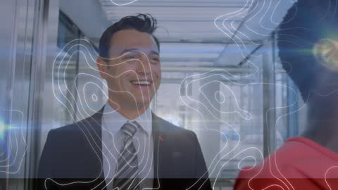 Diverse Business Professionals Animated Overlay