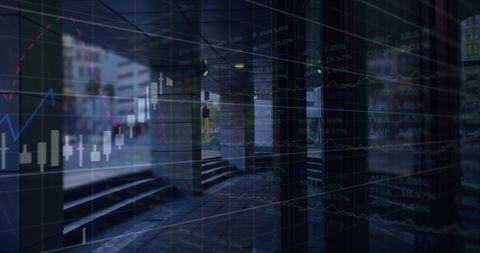 Financial Analytics Over Cityscape Background for Economic Data Concepts - Download Free Stock Images Pikwizard.com