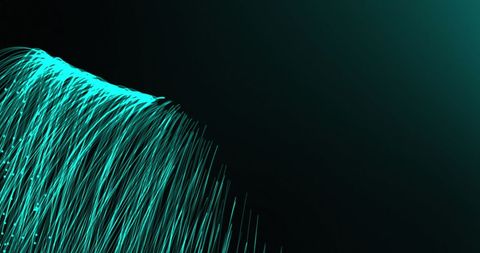 Abstract Turquoise Light Trails on Black Background - Download Free Stock Images Pikwizard.com