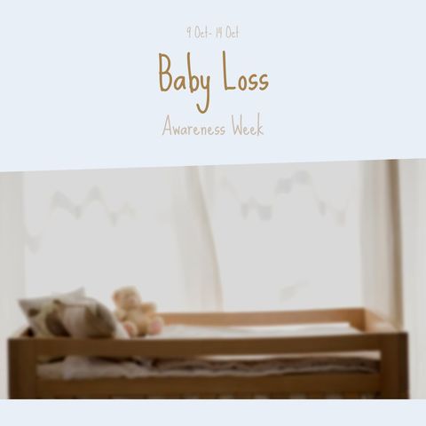 baby loss awareness week infant bed tribute - Download Free Stock Templates Pikwizard.com