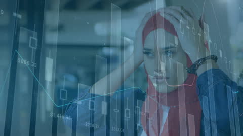 Businesswoman Analyzing Financial Data Amidst Pandemic