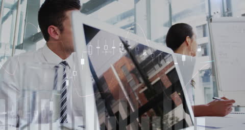 Business People Analyzing Financial Data and Charts