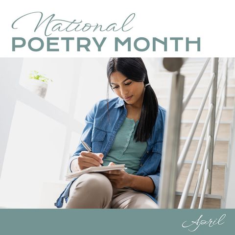 celebrating national poetry month with creative writing - Download Free Stock Templates Pikwizard.com