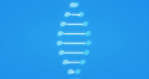 Pulsating Blue DNA Helix with Abstract Glow - Download Free Stock Images Pikwizard.com