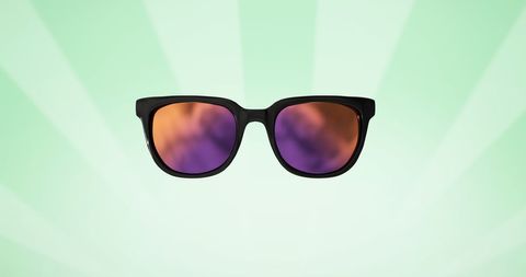 Stylish Sunglasses Against Vibrant Green Background - Download Free Stock Images Pikwizard.com
