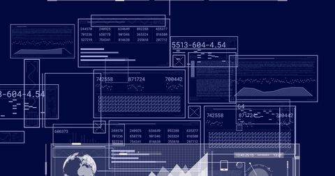 Digital Interface Featuring Global Data Processing Elements - Download Free Stock Images Pikwizard.com