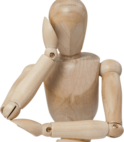 transparent wooden mannequin thinking gesture expression - Download Free Stock Videos Pikwizard.com