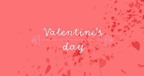 Romantic Valentine's Day Banner with Heart Motifs - Download Free Stock Images Pikwizard.com