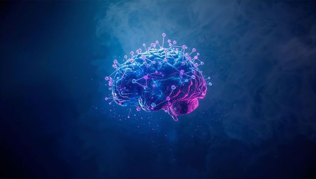 Floating digital brain model with neural networks