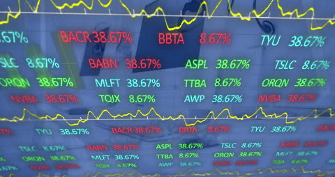 Animation of Stock Market Data Projected on Office Environment