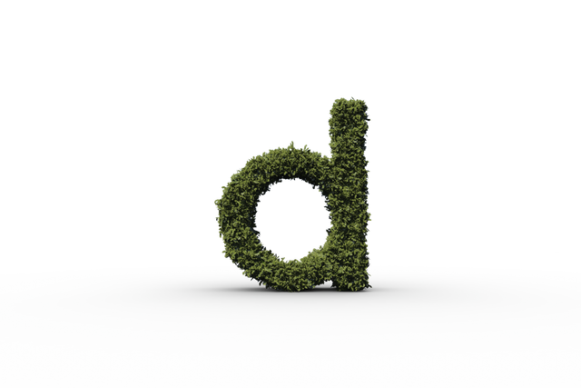 Green Leafy Letter D with Transparent Background - Natural Ecology Design - Download Free Stock Videos Pikwizard.com