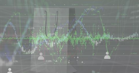 Financial Graphs Overlaying Shopping Bag Representation Economy - Download Free Stock Images Pikwizard.com
