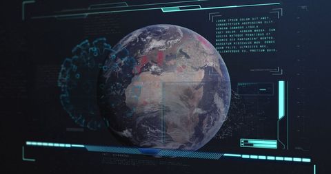 Global Pandemic Technology with COVID-19 and Digital Earth - Download Free Stock Images Pikwizard.com