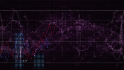 Data Processing Animation with France Flag Theme