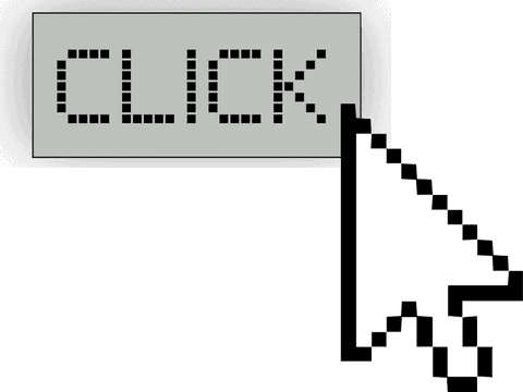 pixel art click button and cursor on transparent background - Download Free Stock Videos Pikwizard.com