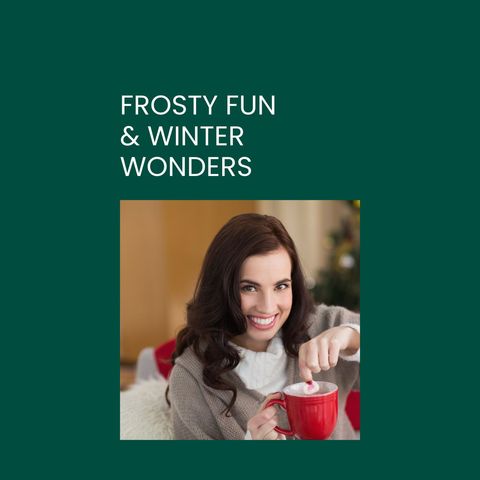 joyful holiday woman enjoying hot chocolate indoors - Download Free Stock Templates Pikwizard.com