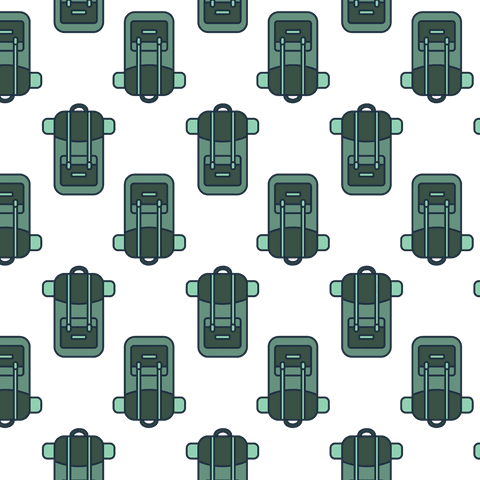 seamless backpack pattern on transparent background - Download Free Stock Videos Pikwizard.com